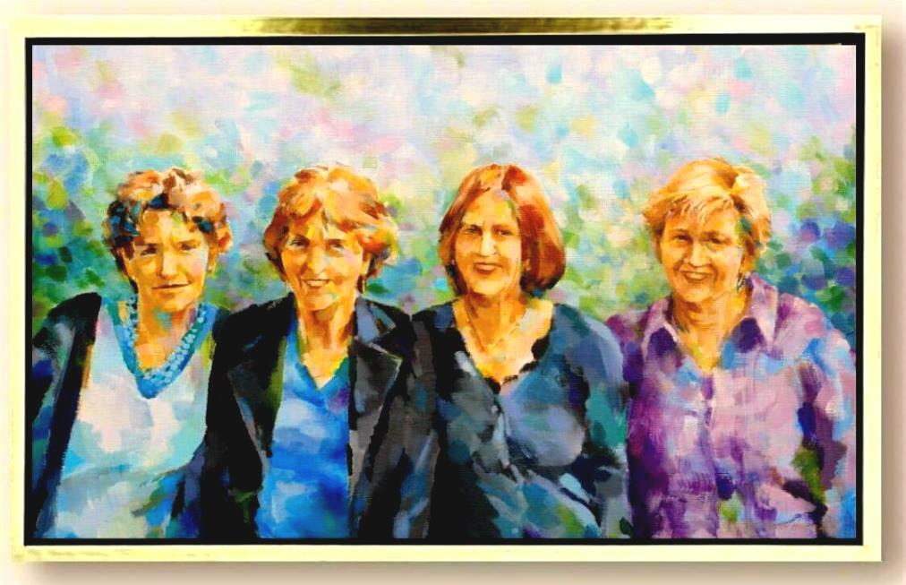 Portret in opdracht, acryl op linnen, 55 x 90 cm, 2010